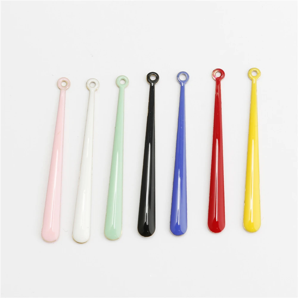 

20pcs Colorfull Copper Baseball Shape Charms Drip oil Pendants DIY Handmade Hanging Decoration Findings Jewelry Making Accessori