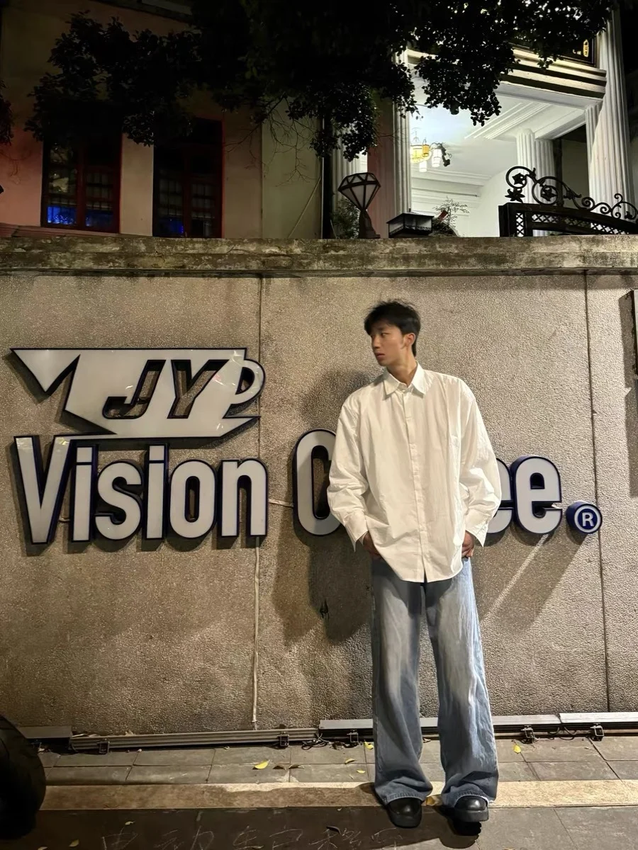 

Свободный крой Long Sve Pure Color Повседневная одежда irt Весна Лето Дизайн для пар Молодежная модная верхняя одежда ex Spring Fren