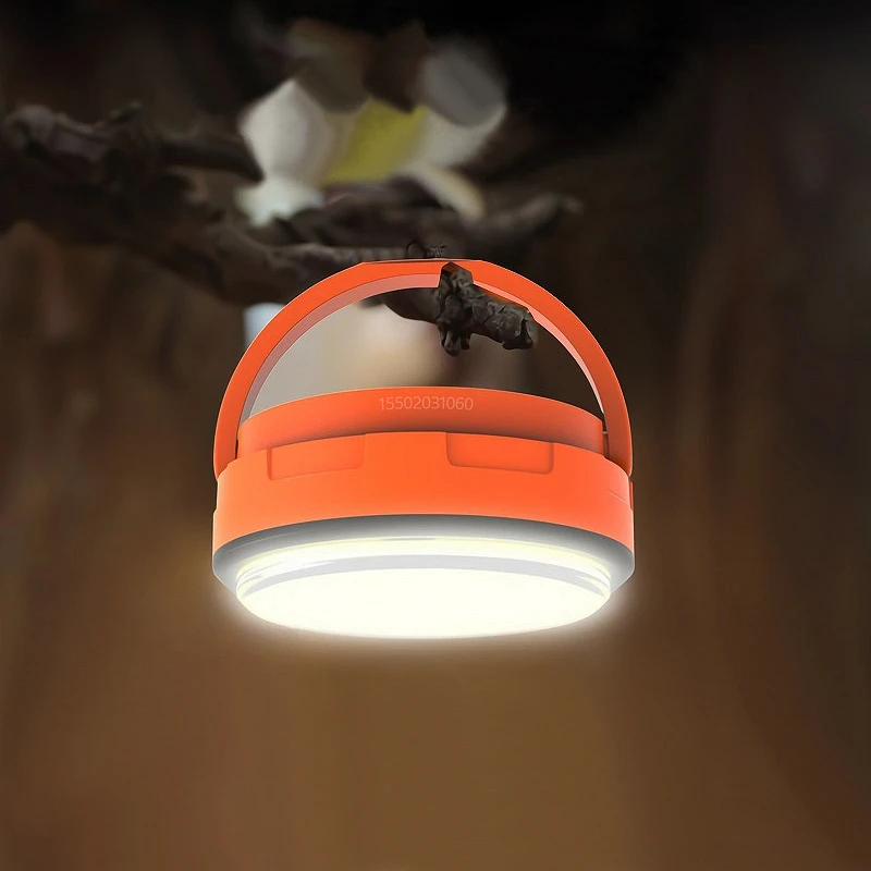 Portable COB LED Light Type-C Rechatgeable Camping Lamp Mini Ourdoor Home Emergency Flashlights Multiduty Magnetic Working Light