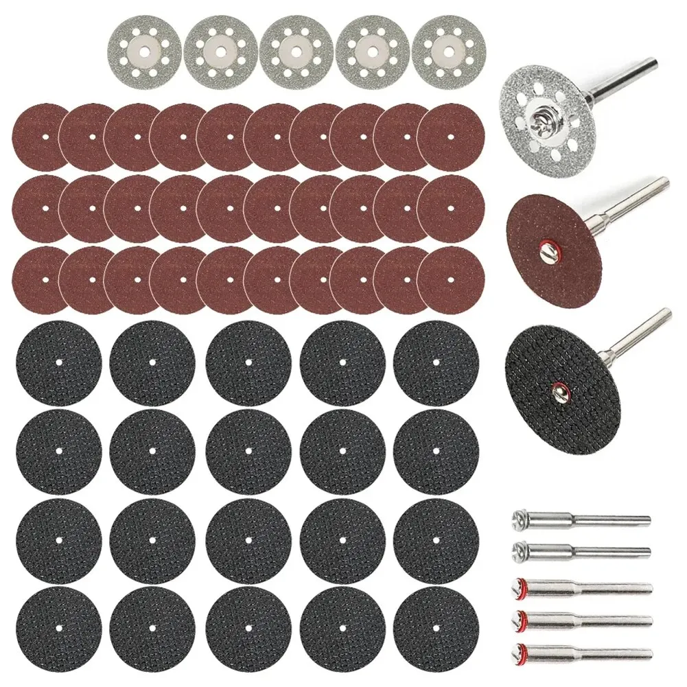 Diamond Cutting Blades 60pcs Sanding Wheel Woodworking Circular Saw Blades Metal Dremel Mini Drill Rotary Tool Accessories