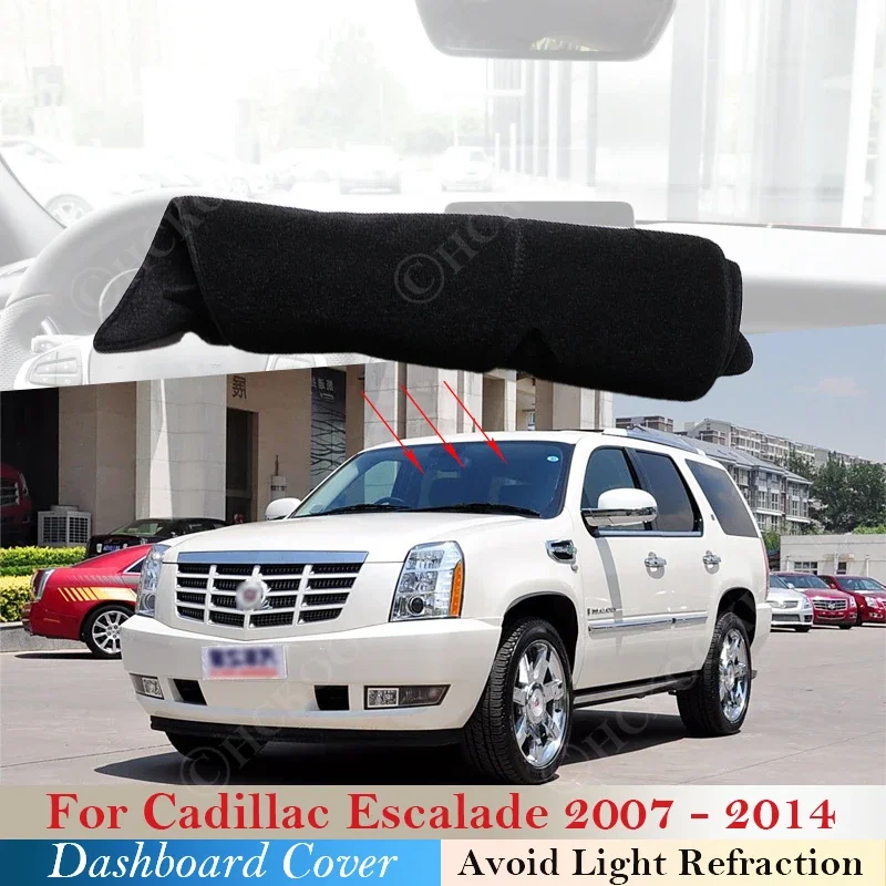 

Dashboard Cover Pad Anti-Slip Mat Sunshade Dashmat Carpet Accessories for Cadillac Escalade 2007 ~ 2014 2013 2012 2011 2010 2009