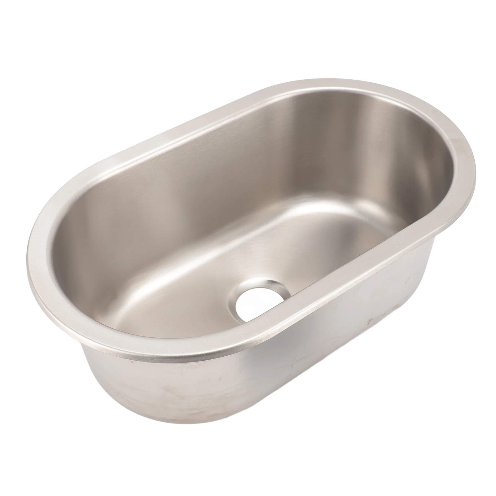 

Раковина-тумба из нержавеющей стали 304, овальная, с отверстием для слива 40 мм, для лодок, караванов, автодомов, кемперов, 13.6 X 8 X 5.2 дюйма