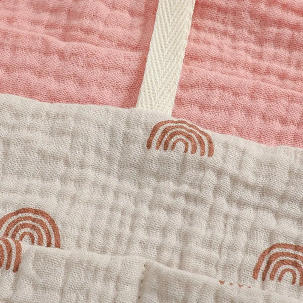 Space Saving Cotton Baby Crib Storage Bag Large Capacity Dual-pocket Newborn Bedside Bag Portable Diaper Storage Bag Baby Crib