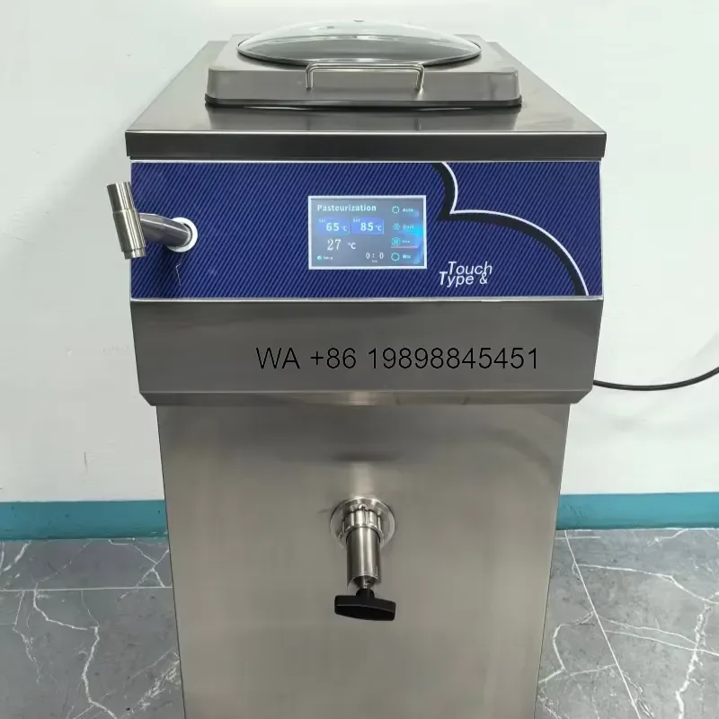Wmwmnu Factory Wholesale 32L Milk Pasteurizer and Homogenizer Professional Portable Touch Screen Pasteurization for