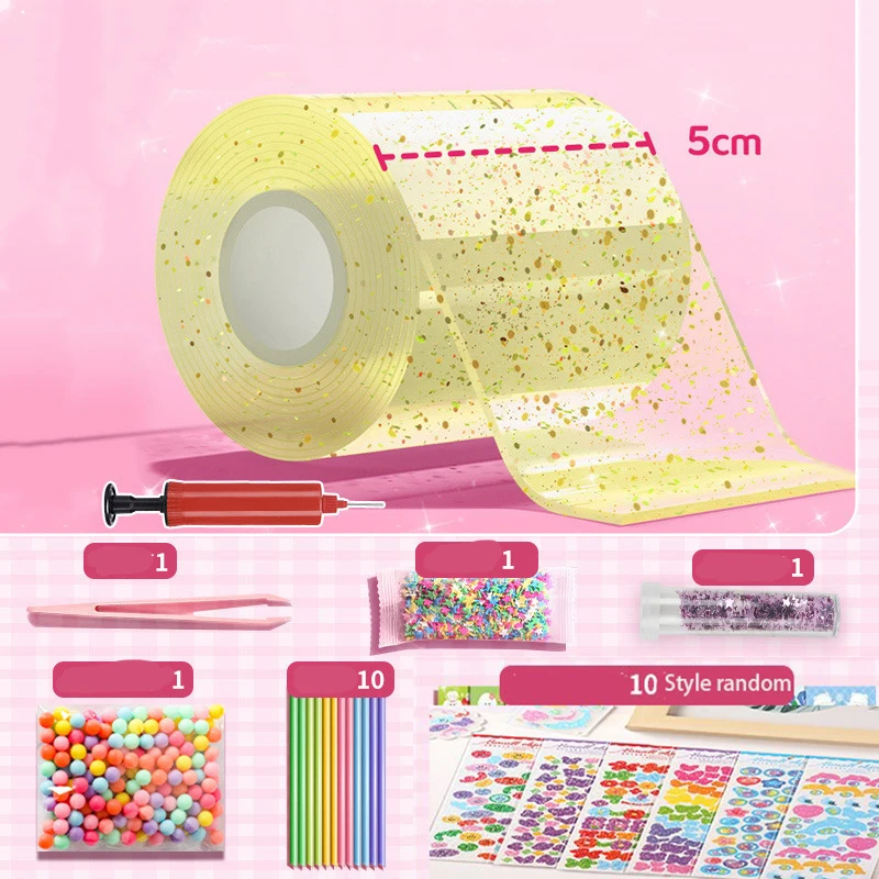 Nano Tape handgemachte Ballon Material Set Dekompression Ball weiche bunte Dekompression Ballon Eltern Kind Interaktion DIY