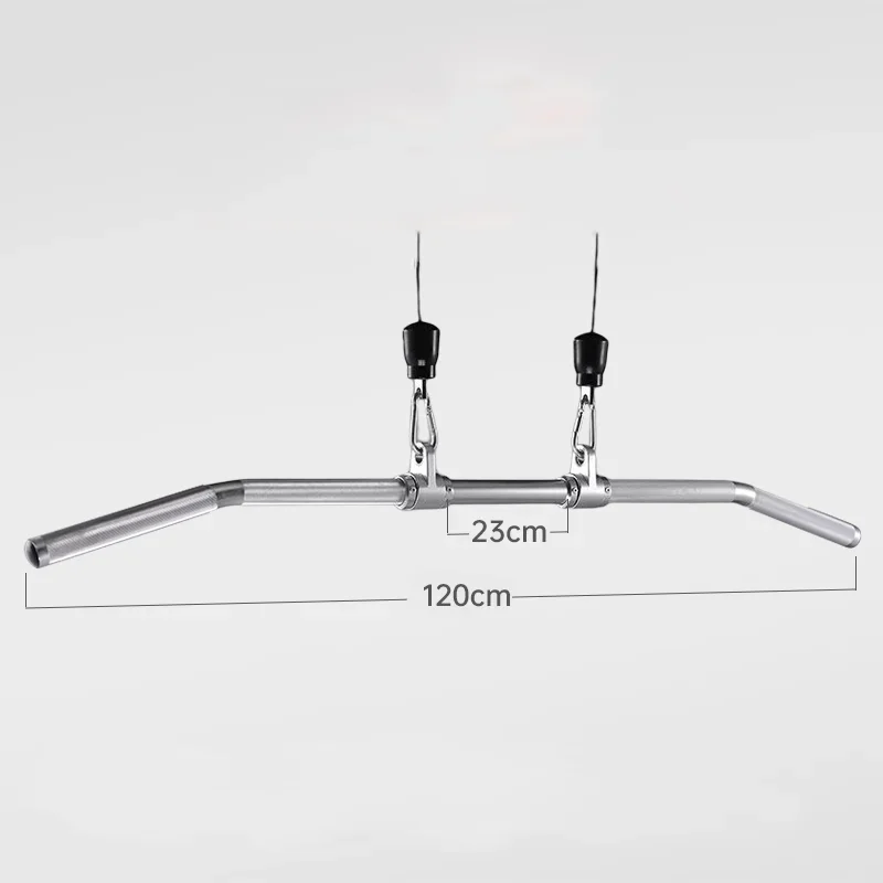 Gym 97/113/120 cm Fitness Lat Pull Down Griff Nicht-slip Gerade Grip Widerstand Bands Bar kabel Maschine Aufsätze Rudern T-bar – Detail 8