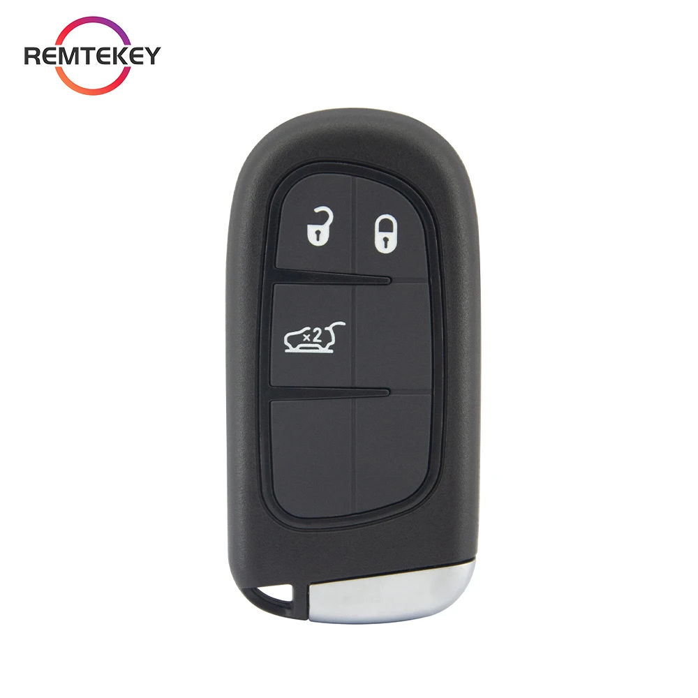 REMTEKEY Télécommande Smart Car Key Shell Case Fob FCC GQ4-54T 2/3/4/5 Bouton pour fusible Dodge Ram Jeep Traff2013-2018 68159657