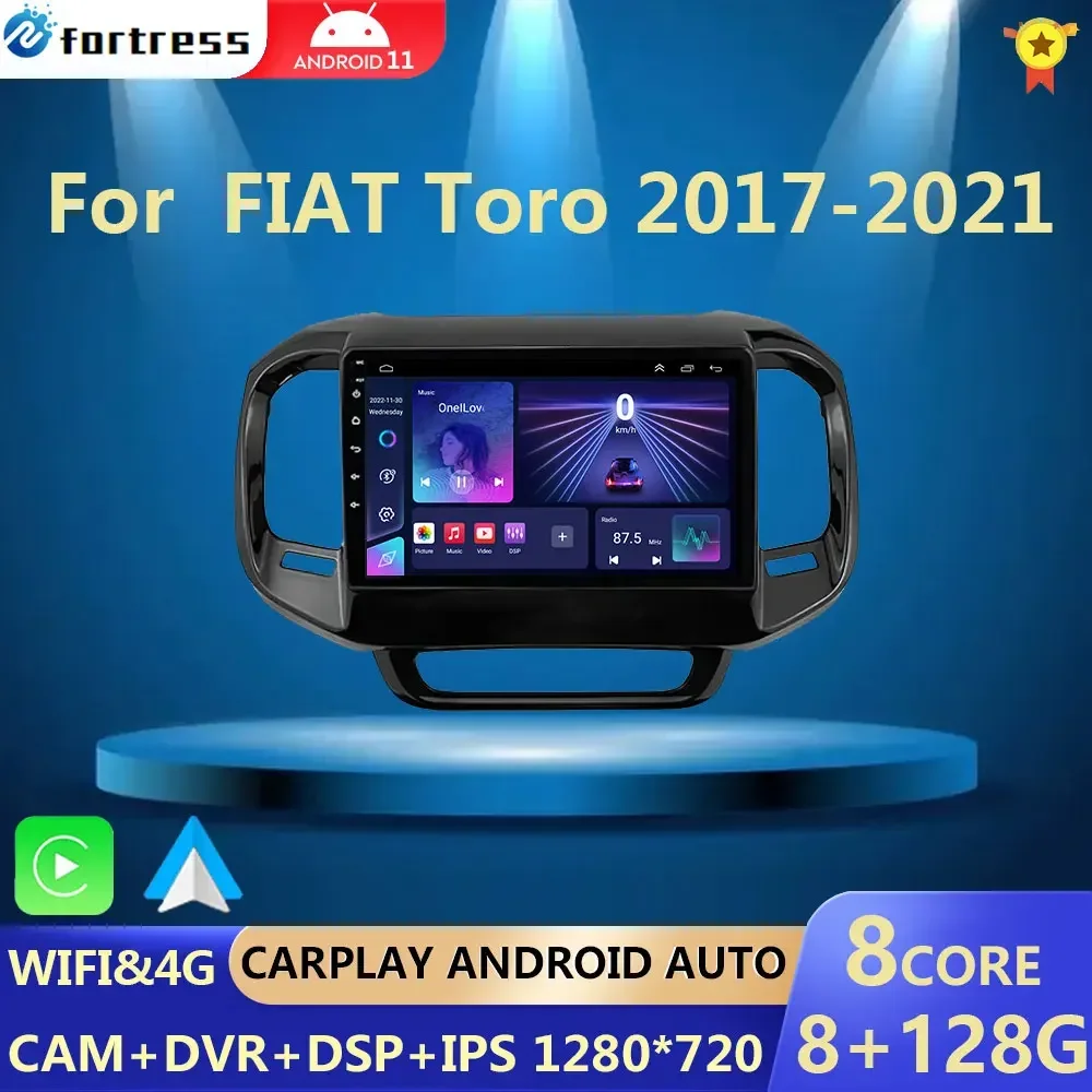 

Wireless Carplay For FIAT Toro 2017-2021 Android 13 Car Radio Autoradio Multimedia Video DVD Player Navigation GPS No 2 Din DVD