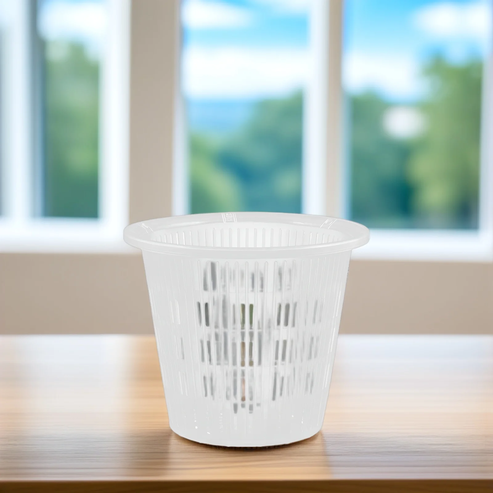 

10 Pcs Root Control Pot Plastic Flowerpot 110mm 140mm White Round Holes Drainage Breathable Plant Nursery Pots for Gardening