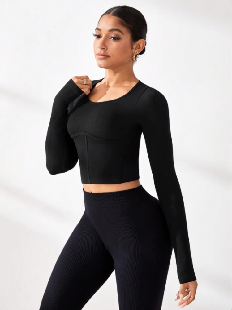 

Seamless women's sports yoga clothes, fitness clothes, breathable sports clothes