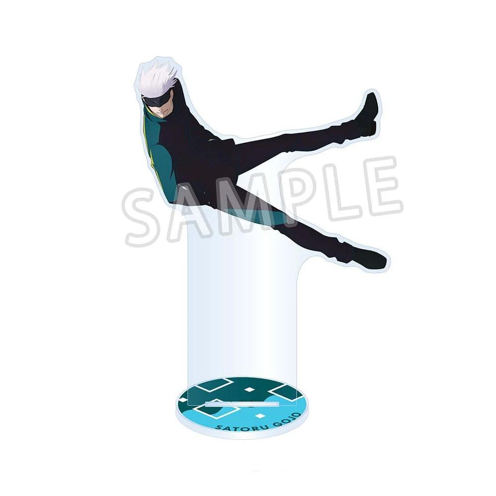 New Anime JJK Acrylic Stand Satoru Gojo Figure Desktop Kaisen Decoration Collectible Ornament Character Model Gift Keychain - view 3