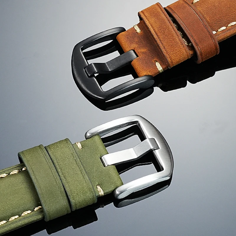 DIY frosted cowhide watch strap for Casio GST-B100/S140/1110/W130L/W300 modified vintage cowhide watchband bracelet accessories view 6