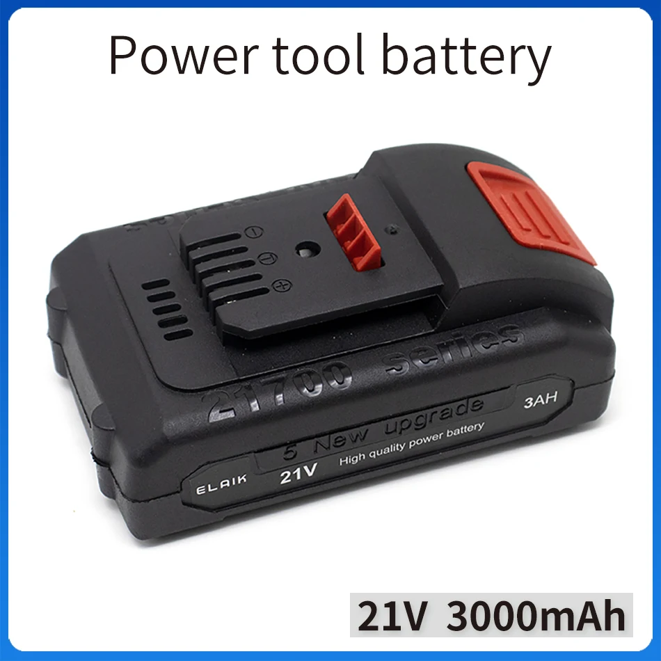 21V 3000mAh 21700 Rechargeable Battery Lithium Ion Battery High Capacity for  Dayi Electric Power Tool Battery EU Plug