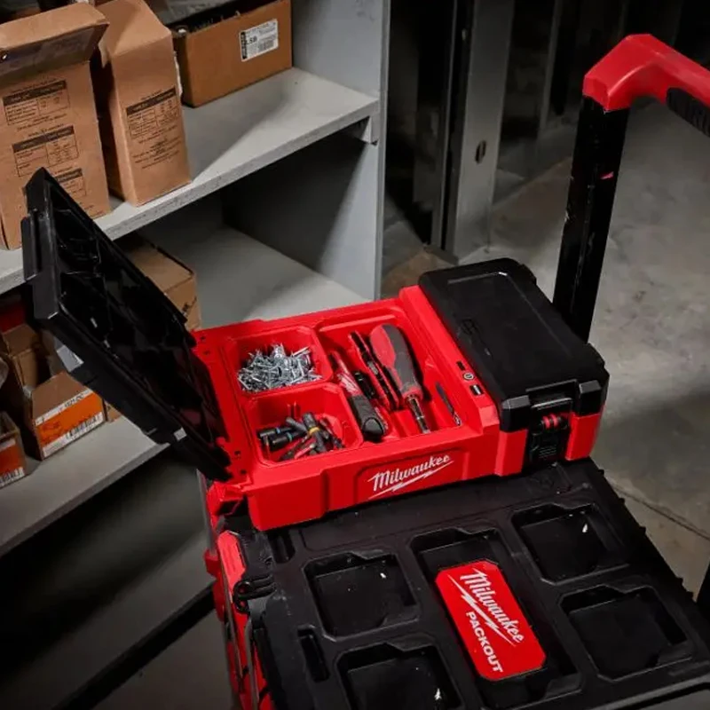 Milwaukee M12 POAL/2356 M12 PACKOUT stackable Continuous Lighting Flood Light w/ USB Charging 1400LM Tool Accessories