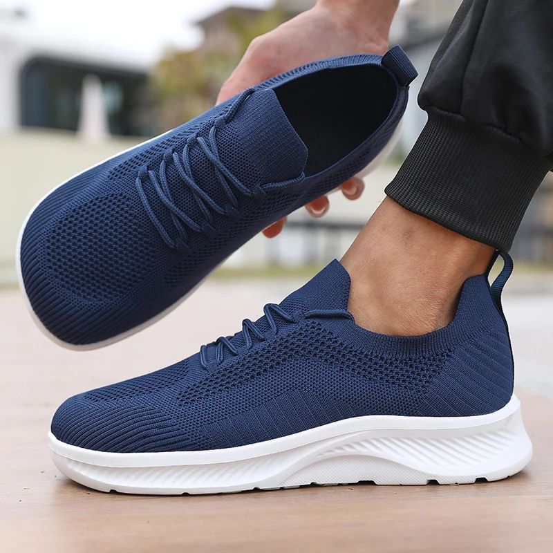 Hot Selling Men's Mesh Running Shoes, Lightweight, Breathable, Casual Sports Soles, Comfortable Daily Sports Walking Shoes 2026