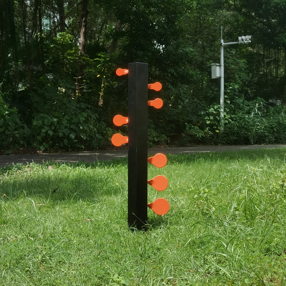 Schritt-für-Schritt 8 Ziel-Schwierigkeitsstufen, allmählich steigender Schwierigkeitsgrad, Duell-Baum, Zielschießen, Kampf-Baum, Metall-Ziel, das schwingen kann L – Detail 9