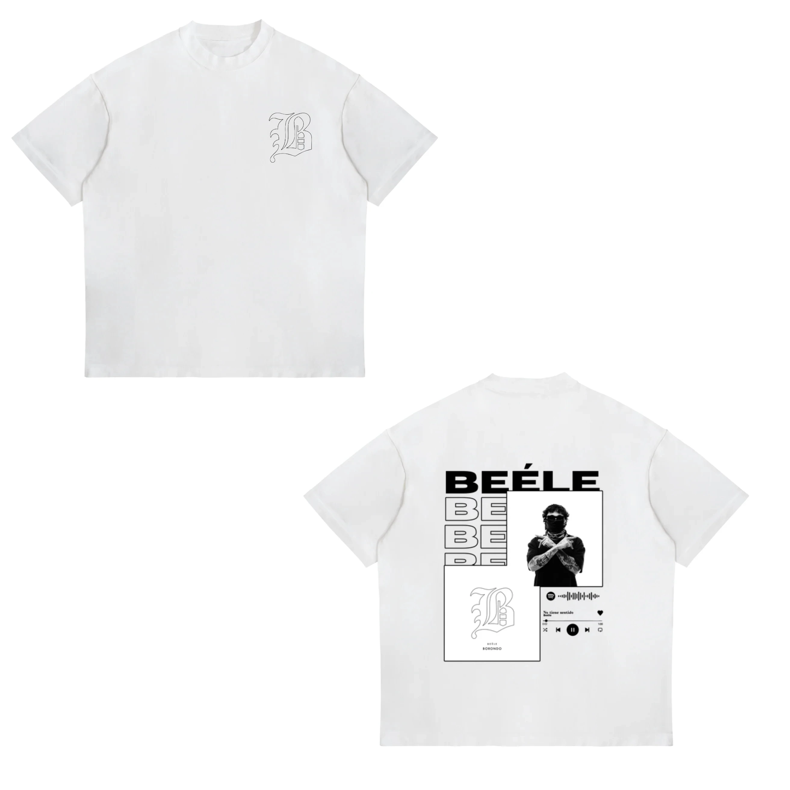 Colombia Rapper BEELE Borondo Album Tour 2025 Graphic Tshirts Men Women Harajuku Hip Hop Pop Music T Shirt High Quality T-shirt