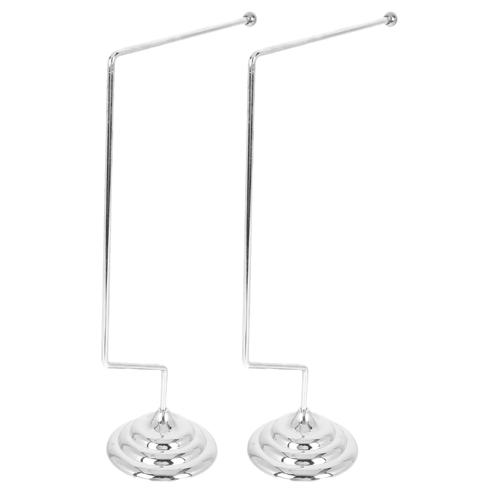 

2Pcs Table Flag Stand Alloy Mini Office Desk Holder for Flags Negotiating Stable Base Easy Installation Secure Attachment