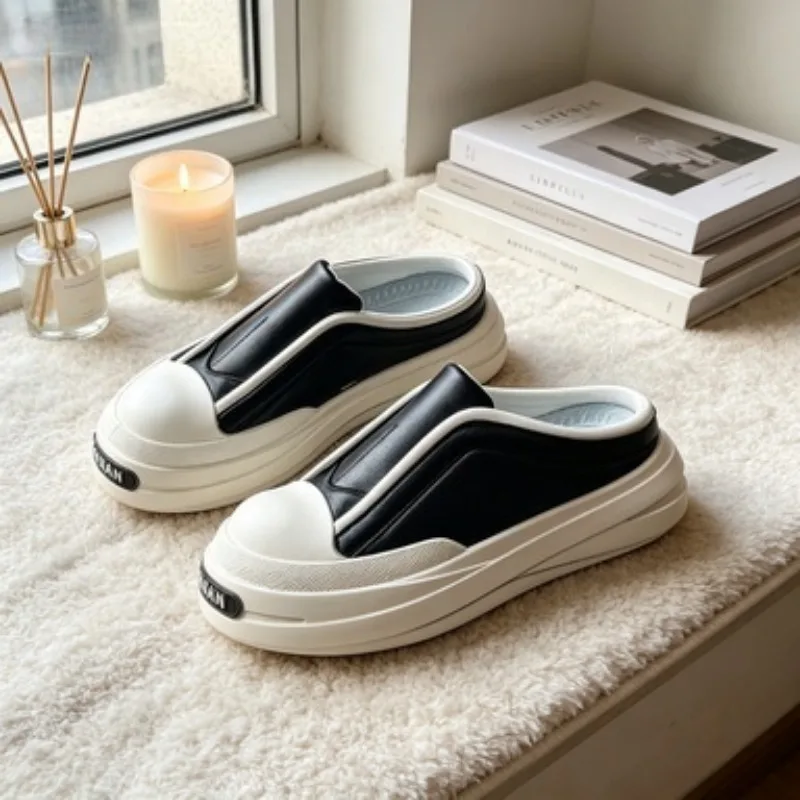 

Spring and Autumn Men's Thick soled Board Shoes High quality Leather Casual Sports Shoes Comfortable Student Fashion White Shoes
