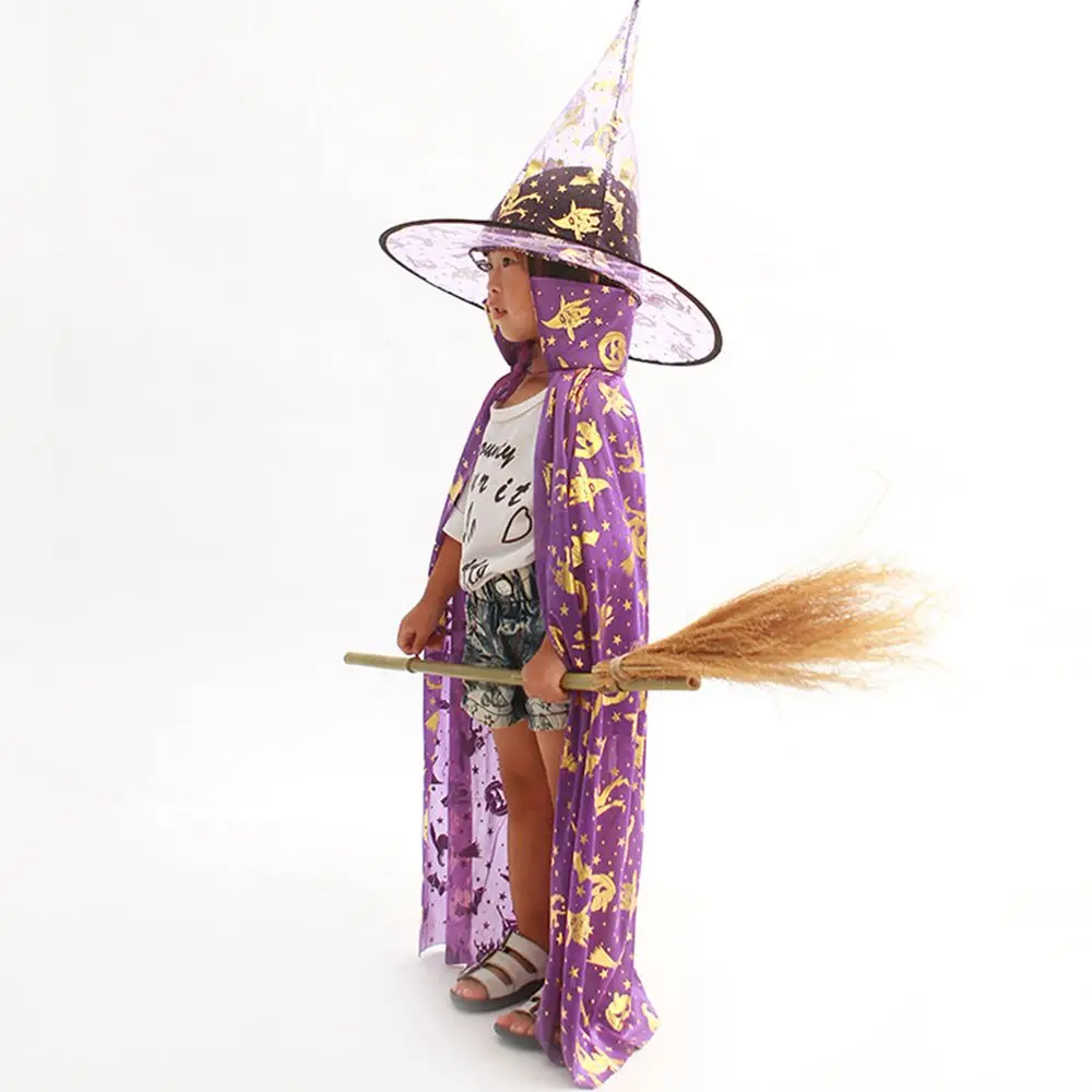 Lustiger Geisterkürbis für Jungen und Mädchen, Fledermaushut, Performance-Kleidung, gruselige Kostüme, Kinder-Cosplay-Kostüme, Halloween-Umhang-Sets