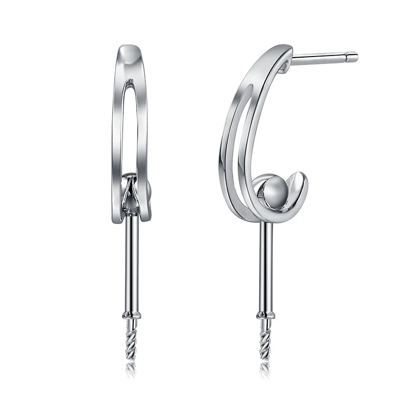 

18k Pearl Earrings for Jewelry Making Trending 14k Gold Classical Pearl Earrings Fashionable Mounting