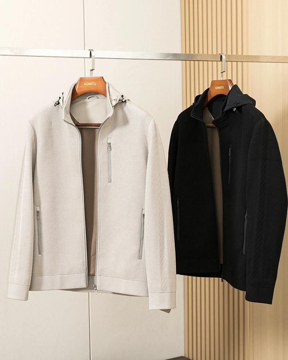 

Вязаная шерстяная куртка для мужчин, повседневная, спортивная, теплая, на молнии, для осени и зимы