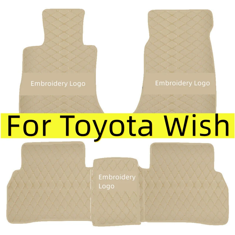 Car Floor Mats For Toyota Wish 2010-2021 2011 2012 2013 2014 Custom Auto Foot Pads Automobile Carpet Cover interior accessories