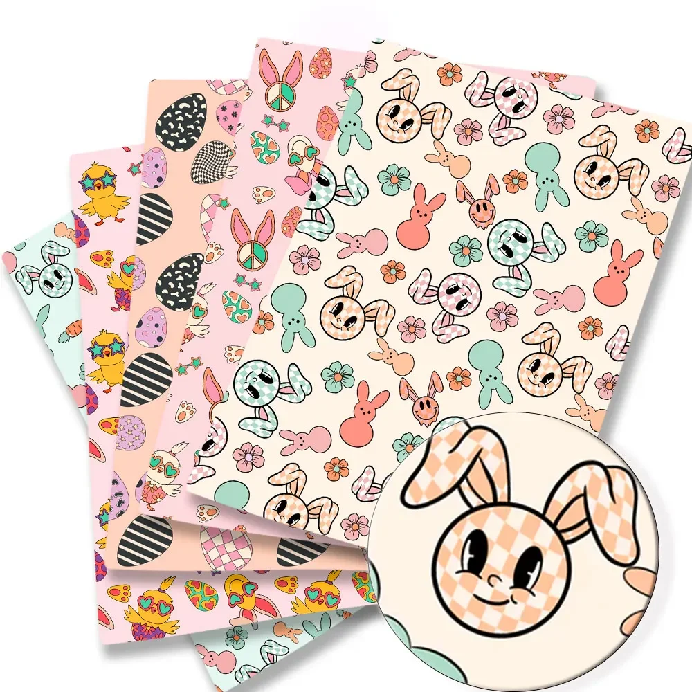 Ostern Stoff Cartoon heiß DIY 140x50cm Polyester Baumwolle Stoff handmade Nähen Patchwork bedruckten Stoff  Anime