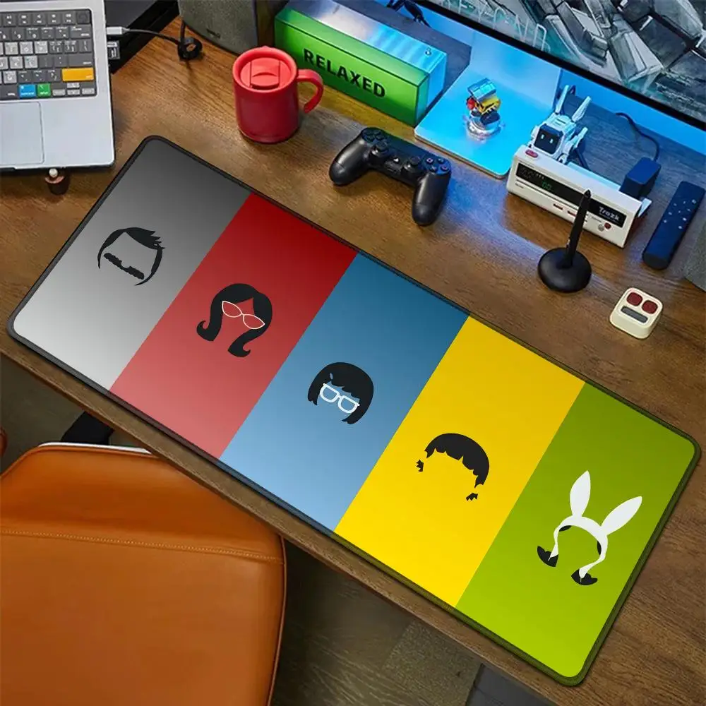 

Cartoon B-Bobs Burgers Mouse Pad Rubber Mat Laptop Xxl Mousepad Notebook Gamer Computer Table Gaming Accessories
