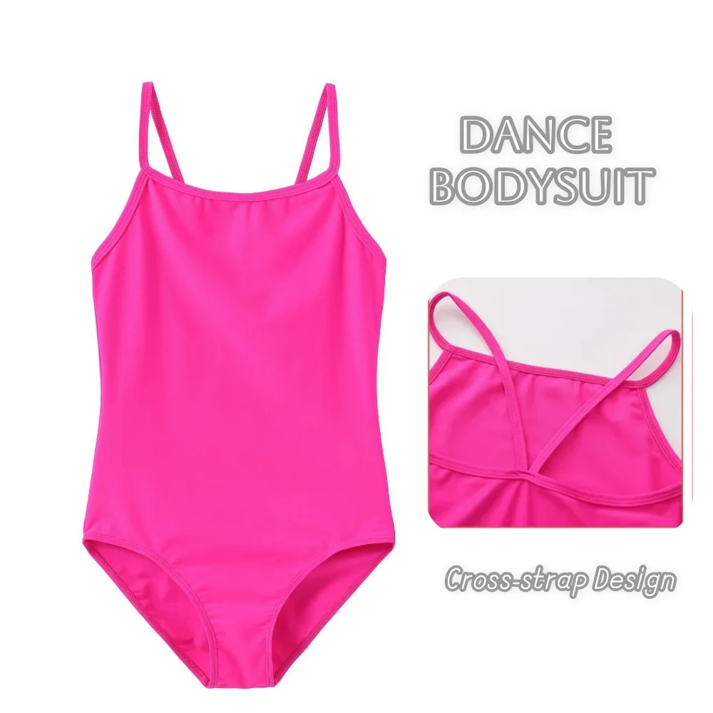

Girls Camisole Ballet Leotards Y-Back Dance Bodysuit Gymnastic Leotard for Skating/Training/Yoga/Swimming