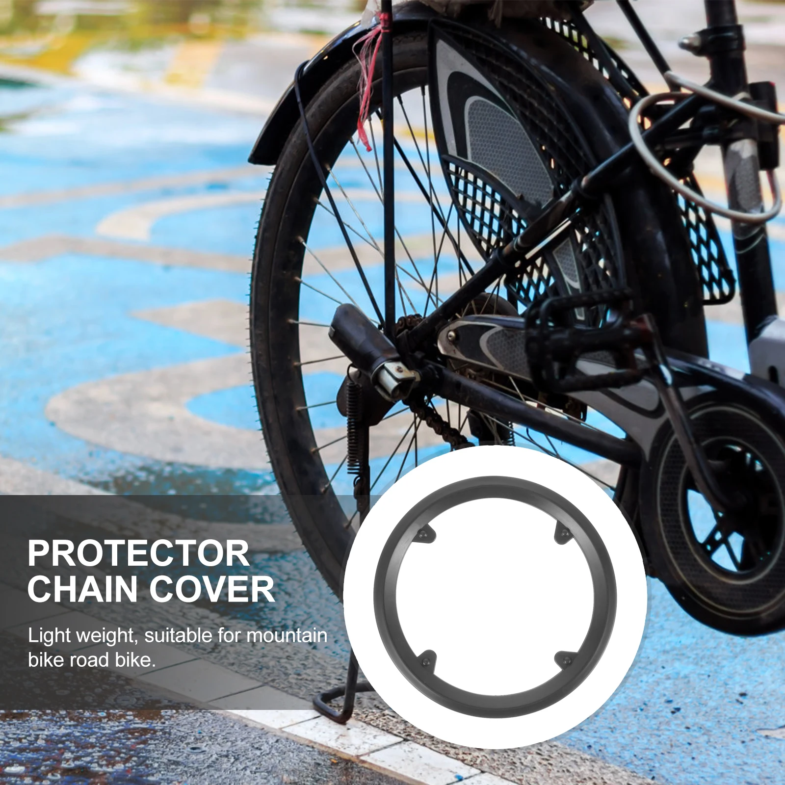 

3Pcs Bike Chainring Guard Premium Plastic Mountain Bike Chain Protector Lightweight Durable Bicycle Chainring Sprocket Guard