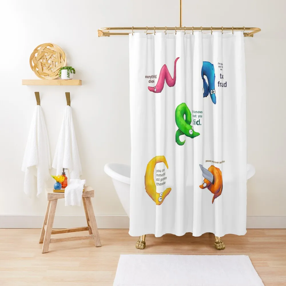 

Worms on strings Shower Curtain Shower Bath Modern Showers For Bathroom Curtain