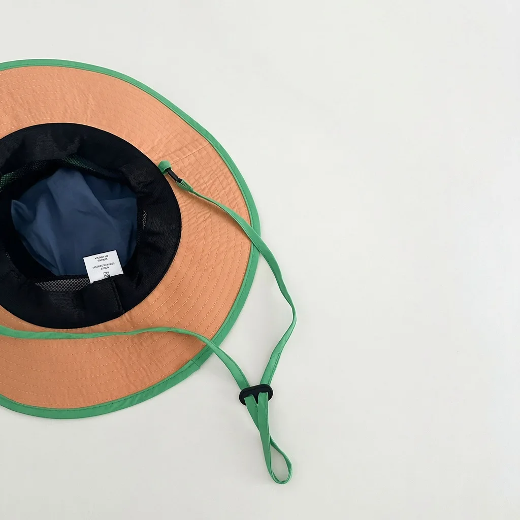 Korean Baby Children Bucket Cap Quick-dry Summer Sunscreen Hat Outdoor Waterproof Fisherman Caps 3-7 Years image 6