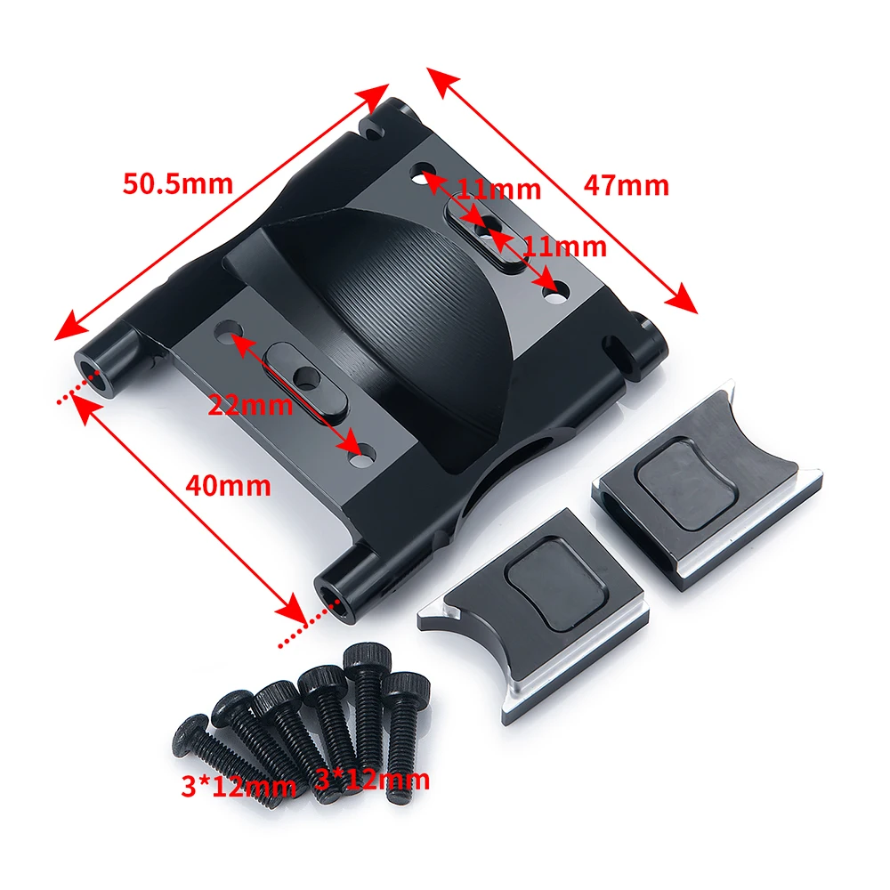 YEAHRUN CNC อลูมิเนียมกลาง Differential สําหรับ 1/7 Felony 6S Street Bash All-road กล้ามเนื้อรถอัพเกรดอุปกรณ์เสริมอะไหล่