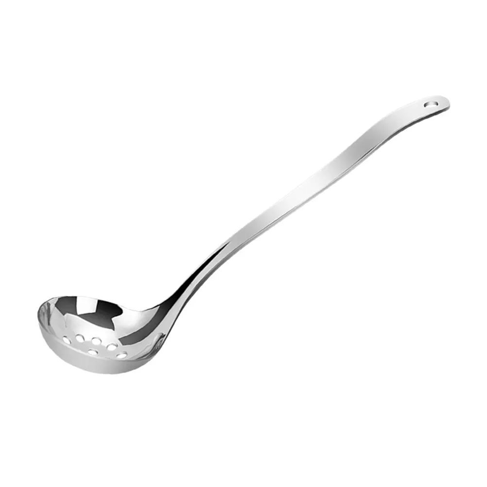

Stainless Steel Spoon Hot Pot Slotted Spoon Kitchen Supply Straining Practical Strainer Food Skimmer Ladle
