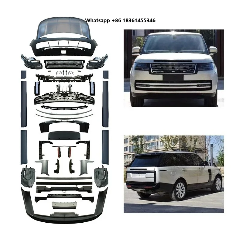 For Range Rover Executive 2013-2017 Car Modification Upgrade 2023 Front and Rear Bumpers and Headlights Body Kit