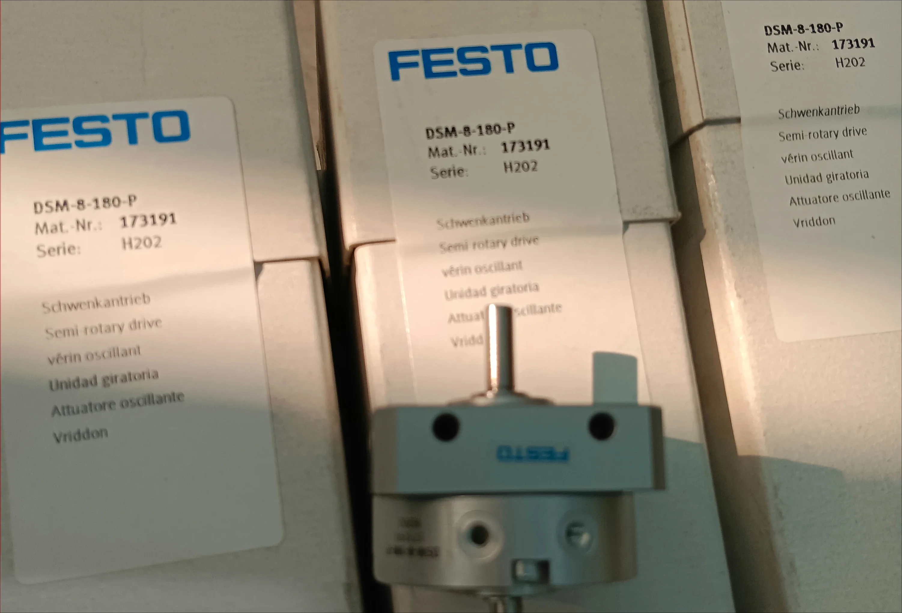 Festo rotary cylinder DSM-12/16/25/32/40-180 -270-P-CC-HD-A-B-FW