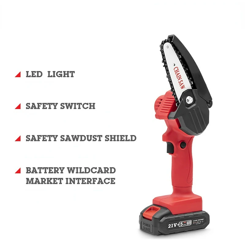 Electric Impact Wrench 21V Brushless Wrench Socket 4500mAh Li-ion Battery Mini Chain Saw Woodworking Cutter Power Tools For DIY