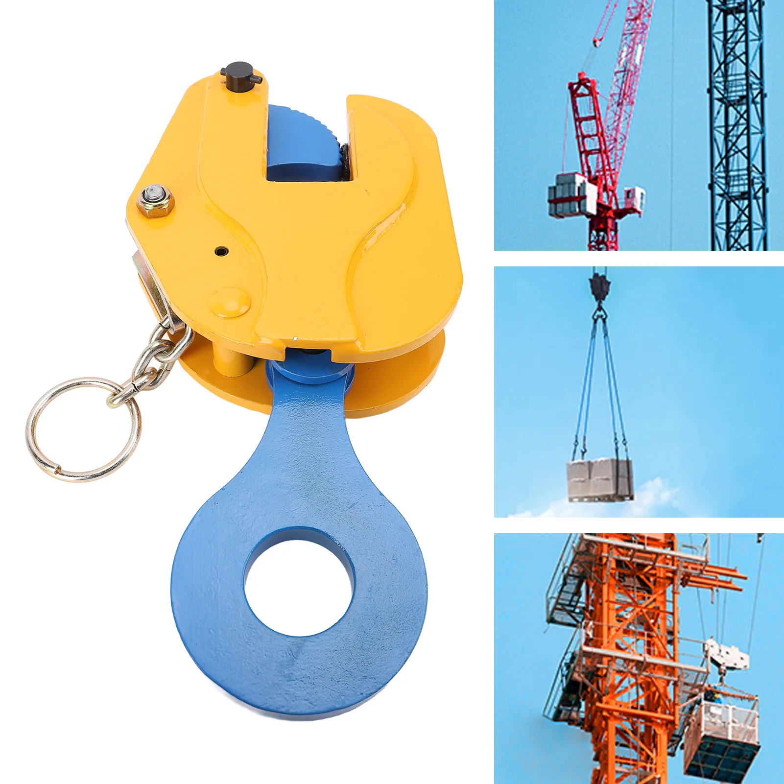 

Steel Plate Lifting Clamp Vertical Plate Clamp 2T 4400LBS 0-30mm Jaw Opening Flat Sheet Metal Clamp for Lifting and Transporting