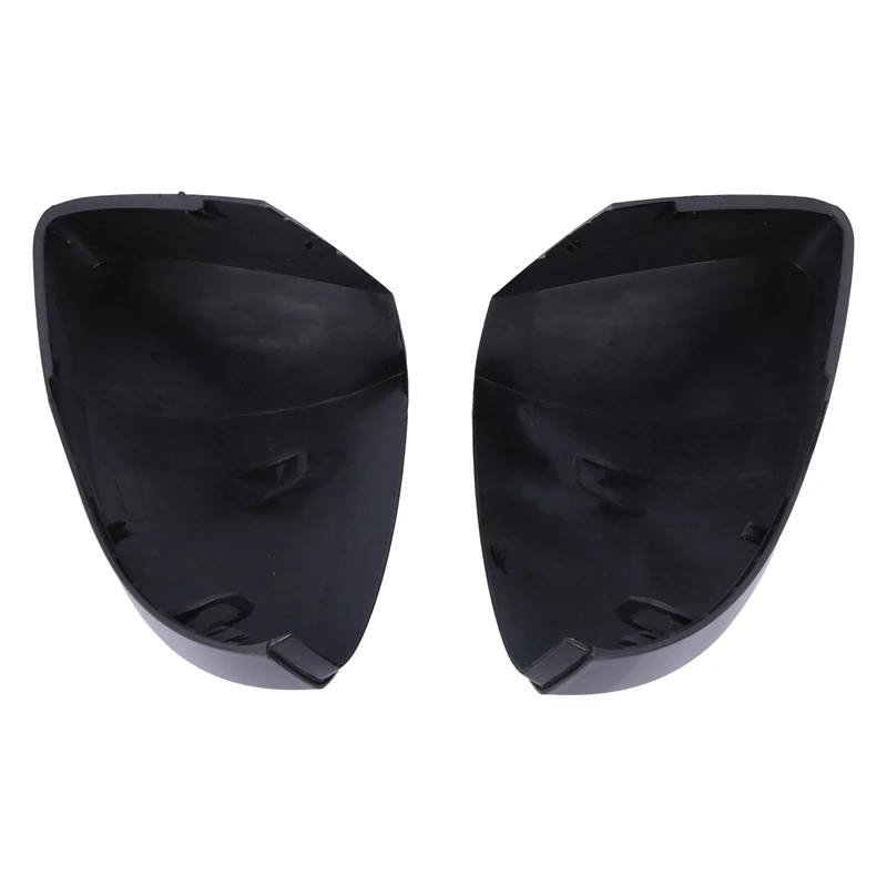 2 Pair Glossy Black Car Rearview Mirror Covers Side Wing Mirror Caps For Skoda Octavia Mk3 A7 5E 2014-2019 For T-ROC