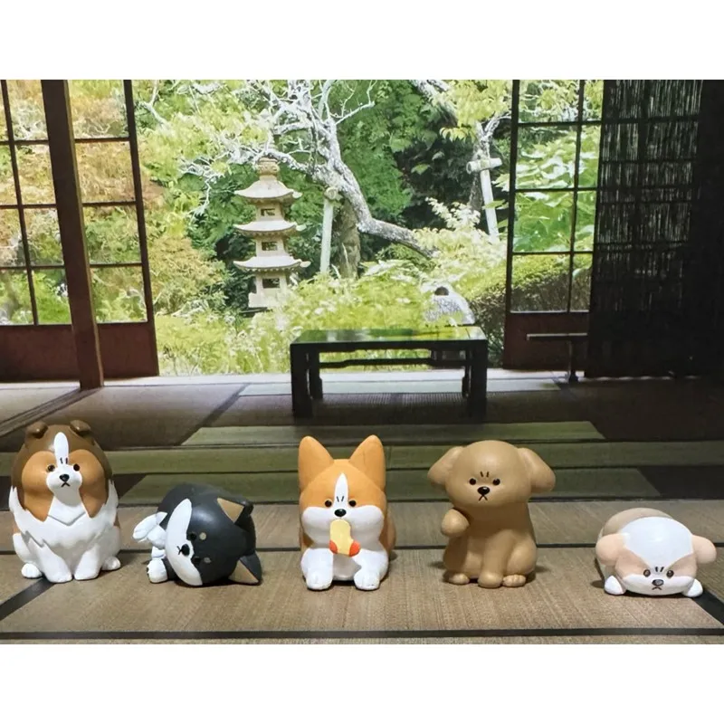 

Япония Angry Cute Pet Dog слепая коробка игрушки Kawaii Animal Series Shiba Inu Pembroke Corgi кукла модель игрушки коллекционные украшения