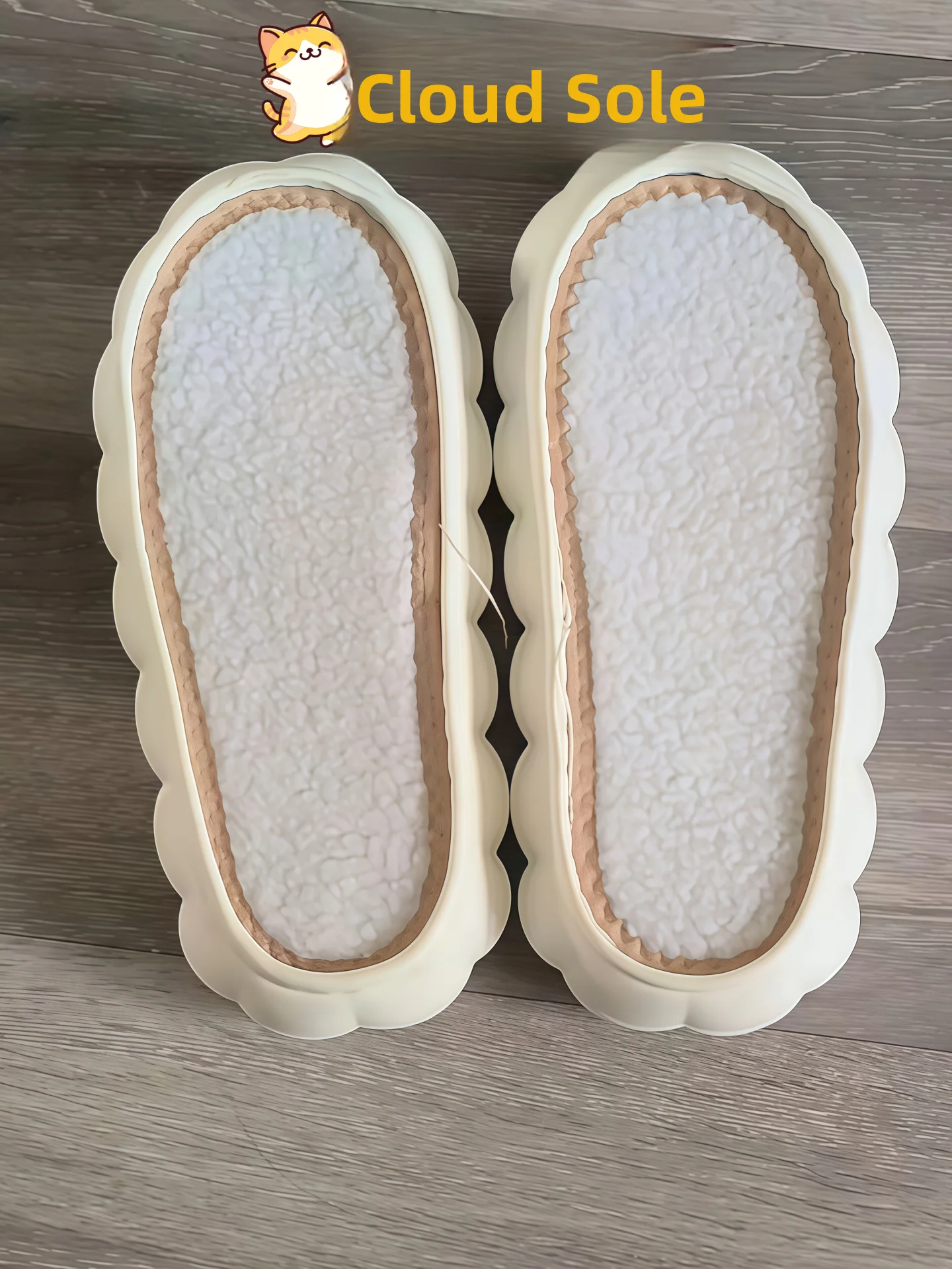 

Теплые домашние тапочки Hanrted Thi Bot с противоскользящей подошвой, имитирующие облака, ручной работы, удобные, для всех сезонов