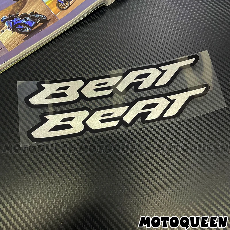 For Honda Beat 110 125 Fi V2 Motorbike Motorcycle Fairing Body Side Emblem Label Logo Decoration Reflective Decals Stickers