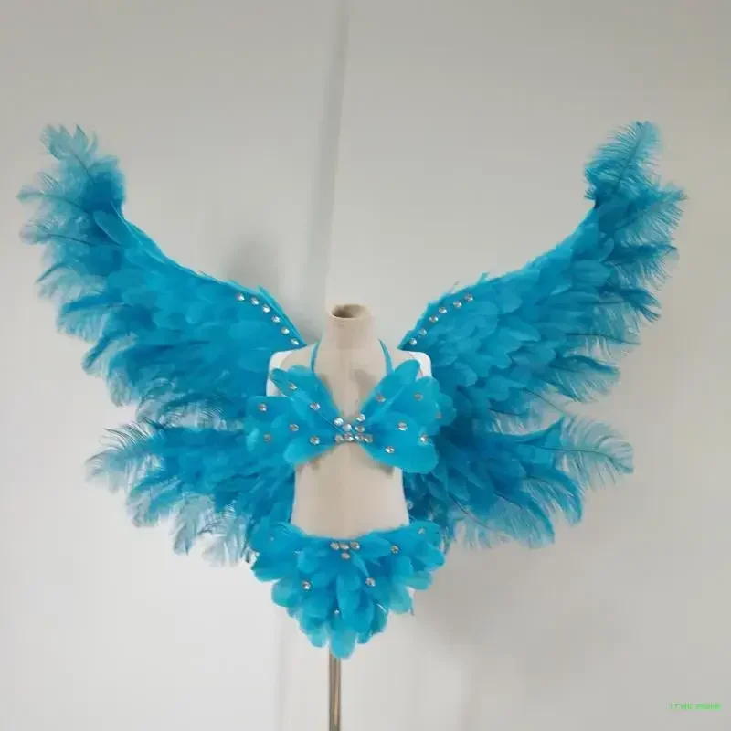 

New Children's Runway Competition Model Runway Stage Feather Underwear Wing Performance Props Performance Costumes