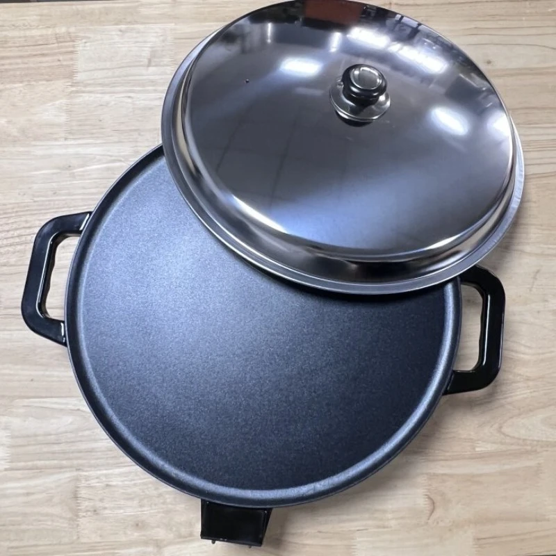Commercial Pancake Griddle, Non-Stick Electric Baking Pan for Jianbing and Crepe Making