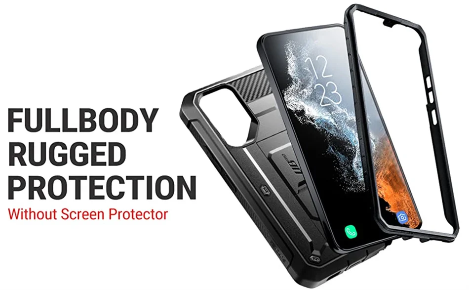 SUPCASE For Samsung Galaxy S22 Ultra Case (2022) 6.8 inch UB Pro Full-Body Holster Cover WITHOUT Built-in Screen Protector