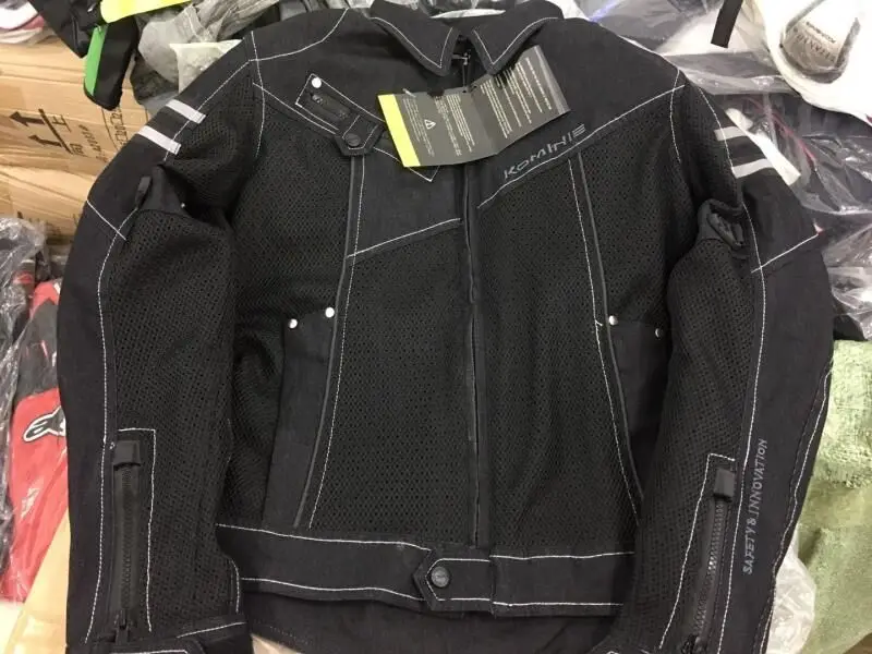 Motorcycle Riding Mesh Jacket for Men, Anti-Fall Knight, Cowboy Racing Suit, Summer, JK006