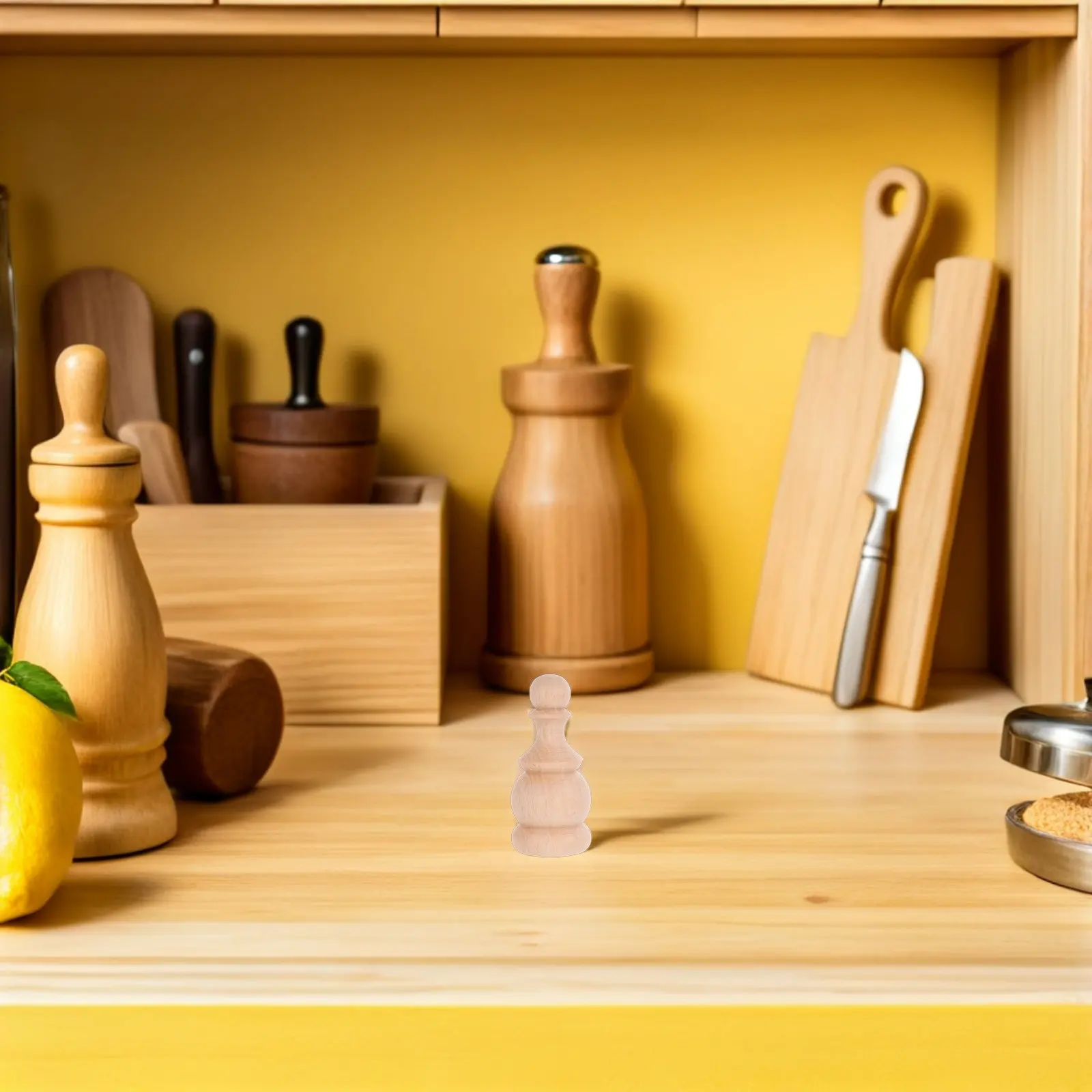 

6Pcs Premium Solid Wood Spindles Unpainted Decorative Baluster Finials for Stairs Indoor Railings Woodworking DIY Furniture