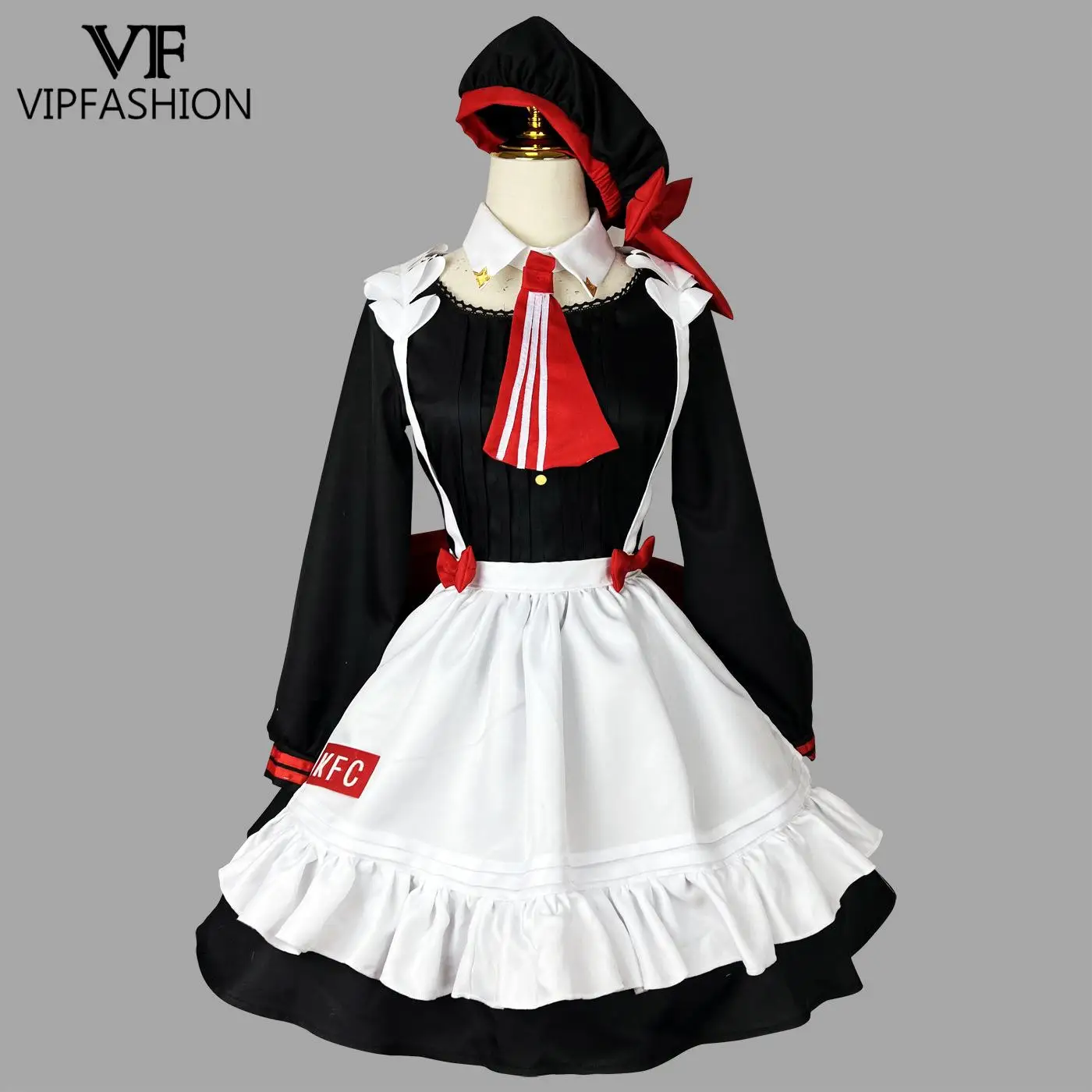 

VIP FASHION Genshin Impact Noelle косплей костюм Лолита рыцарь униформа платье для женщин аниме платье горничной с бантом костюм на Хэллоуин