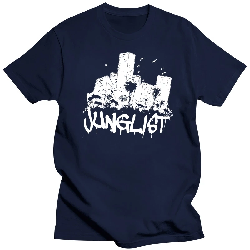 Junglist Sound System T Shirt Jungle Massive Amen Drum and Bass 808 Graphic Tee T Shirt Funny  T-Shirt Men